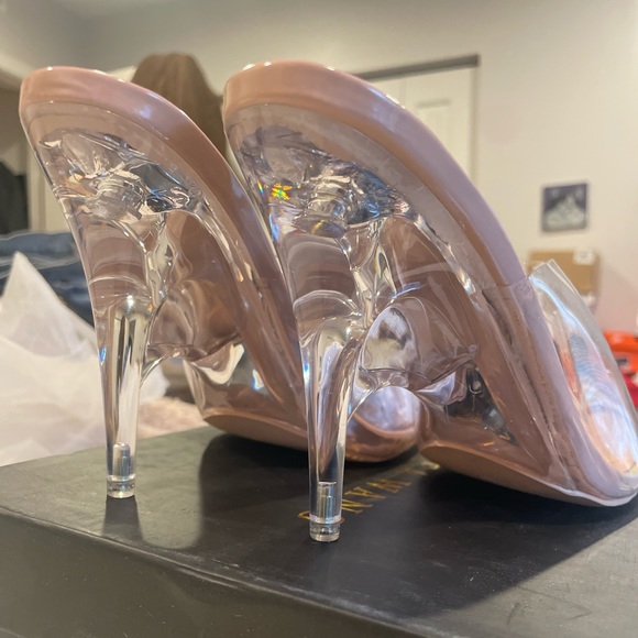 Azalea wang take it slower wedge mule in nude- 7 - Picture 9 of 11